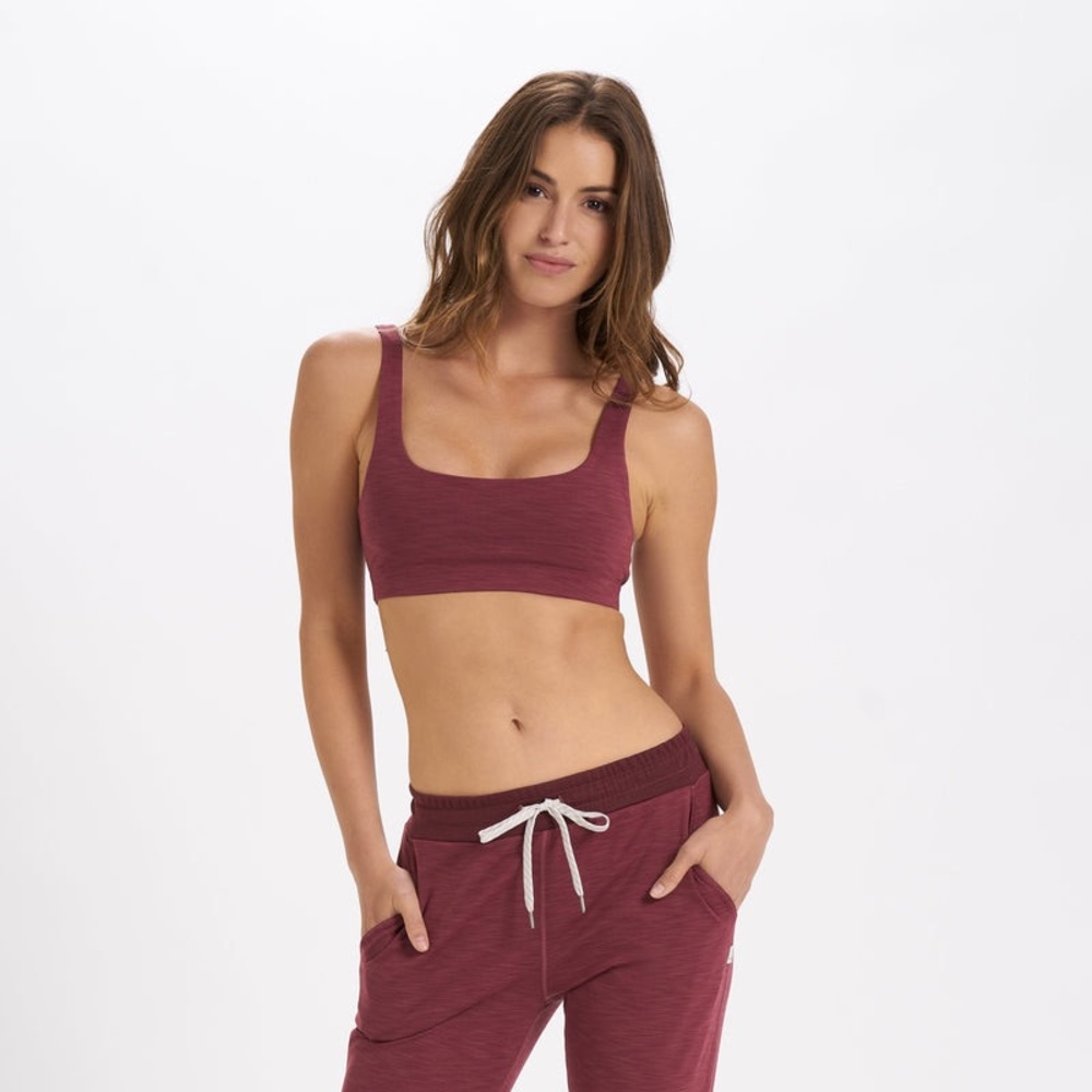 Lux Rib Daily Bra - Vuori in Desert Rose Heather